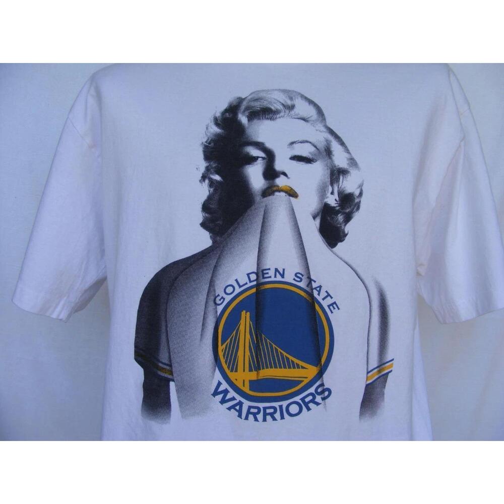 Marilyn Monroe Nba Golden Gate Bridge Warriors Basketball T-Shirt California